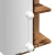 Ormar s ogledalom i LED-om Staro drvo 70x16,5x60 cm