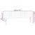Vidaxl LED posteljno vzglavje modro 180x5x78/88 cm blago
