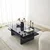 Hanah Home Klub sto Saga Rectangle, 105x35x65 cm, Crni