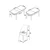 Hanah Home Set Trpezarijski sto i 6 stolica Zen, Zeleno-beli