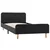 Vidaxl Posteljni okvir temno sivo platno 90x200 cm