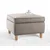 Atelier del Sofa Tabure Roscen, 63x43x63cm, Svetlosivi