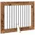 Vrata za pse s postoljem 2 pcs Staro drvo 100 x 80 cm