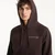 Sweatshirt Dime Grid Zip Hoodie Dark Brown M