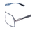 Ray-Ban - thin frame rectangle glasses - men - Blue