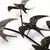 Wallity Zidna dekoracija Flying Birds 1, 69x41x7cm, Crna