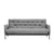 Atelier del Sofa Trosed na razvlačenje Renge 200x92x82cm Svetlosivi