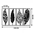 Wallity Zidna dekoracija Safderun, 100x60 cm, 1.2mm, Crna