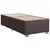 Vidaxl Box spring postelja z vzmetnico temno rjava 100x200 cm blago