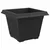 Kvadratna saksija za cvijeće 24 pcs Crna 28,5 x 28,5 x 22 cm