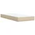 Vidaxl Box spring postelja z vzmetnico krem 100x200 cm blago