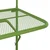 Vidaxl Balkonska mizica zelena 60x40 cm jeklo