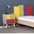 Hanah Home Noćni ormarić Kmd-920-Sx-1, 44x66x44 cm, Šareni
