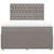 Vidaxl Box spring postelja z vzmetnico taupe 140x190 cm blago