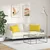 Jastučići za sofu 2 pcs Svijetlo žuta 60 x 40 cm tkanina