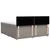 Vidaxl Box spring postelja z vzmetnico taupe 180x200 cm blago