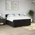 Vidaxl Box spring postelja z vzmetnico črn 200x200 cm blago
