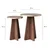 HANAH HOME Set stolova Mushroom 2 Gold Walnut
