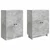 Set ormara 2 pcs Betonska siva 66 x 34,5 x 90 cm
