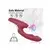 Vibrator Silicone 777 Rabbit, 22.5cm, Bordo