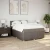 vidaXL Box spring postelja z vzmetnico taupe 160x200 cm blago