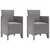 Vrtna stolica 2 pcs Svijetlo siva 53 x 49 x 85 cm Polipropilen