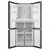 TESLA Frižider RF5100FMBE side-by-side /Total No Frost/F/341+170L/83,3x64,8x189x8cm/crna