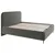 MID.YOU OBLAZINJENA POSTELJA 140 cm x 200 cm , les, tekstil, leseni material antracit