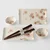 Sushi set WHITE & PINK SAKURA, set 6 kosov, bela, keramika, MIJ