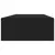 Zidne police s ladicom 2 kom crne 60 x 23,5 x 10 cm MDF