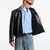 Jakna OUR LEGACY Mini Jacket Top Dyed Black Leather 50
