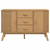 Komoda OLDEN smeđa 114 x 43 x 73,5 cm od masivne borovine