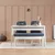 Conceptum Hypnose Trpezarijska klupa Vina 1048 110x48x40cm Belo-Tamnoplava
