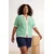 Trendyol Curve Ženska bluza Tbbss25Af00115, Zelena