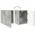 Set TV komoda Zidne 4 pcs Betonski sivi Konstruirano drvo