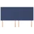 Vidaxl Vzglavje postelje modro 180x5x118/128 cm blago