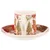 Darilni set 2 božičnih skodelic s podstavki Gingerbread 180 ml