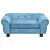 Sofa za pse tirkizna 72 x 45 x 30 cm plišana
