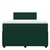 VIDAXL Box spring postelja z vzmetnico temno zelena 120x200 cm žamet