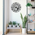 WALLXPERT Dekorativni metalni zidni sat Enzoclock S025 black