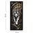 WallXpert zidna dekoracija MDF i pleksiglas KKMP-007, tigar u džungli, 26 x 66 cm