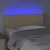 LED uzglavlje krem 80 x 5 x 78/88 cm od tkanine