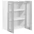 vidaXL Viseča omarica Riga Siva Sonoma 60 x 31 x 80 cm Konstruiran les