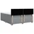 Vidaxl Box spring postelja z vzmetnico svetlo siva 200x200 cm blago