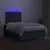 Vidaxl Box spring postelja z vzmetnico LED temno siva 120x200 cm blago