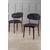 Hanah Home set trpezarijskih stolica Onex 2 kom, antracit bukle tkanina, drvene noge boje oraha