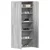 Ormar za cipele Siva 80 x 35.5 x 180 cm Konstruirano drvo