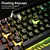 AULA T102 gaming combo 2u1 tastatura I mis RGB metalna