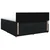vidaXL Postelja boxspring z vzmetnico Črna 140 x 190 cm Blago