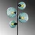 Opviq Podna lampa Benek-20-15-14512, 35x35x165 cm, IP20, Crno-plava
